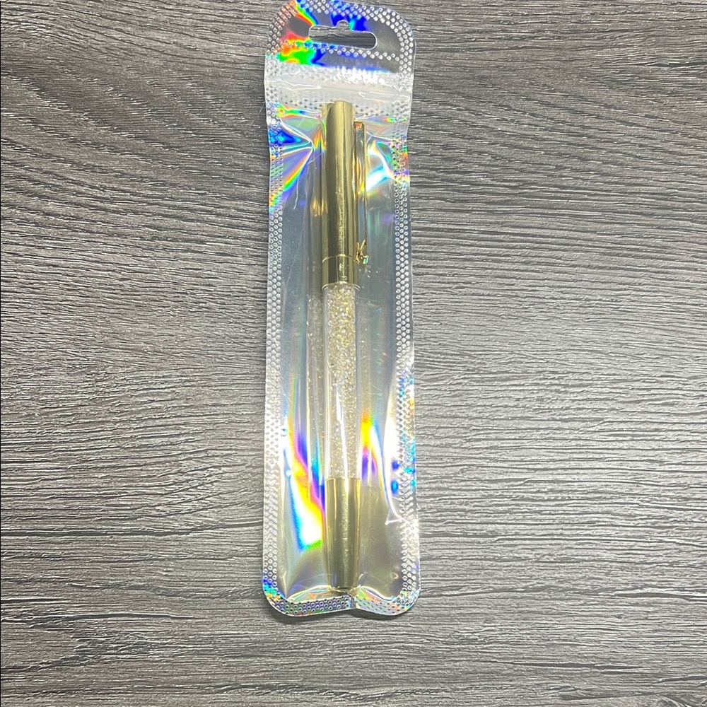 Gold Pen with Crystals